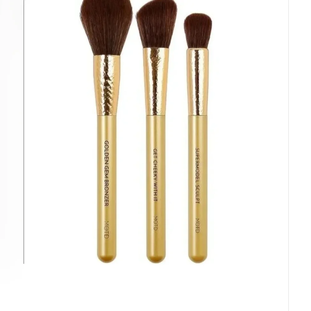 MOTD Cosmetics Gold Goddess   Trio Brush Set